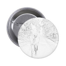 horse pinback buttons
