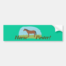 horse power bumper stickert