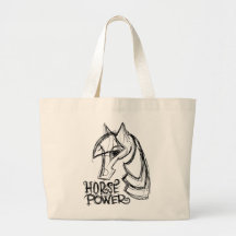 Horse Power Jumbo Tote Bag