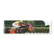 Horse Race Finish Bumper Sticker