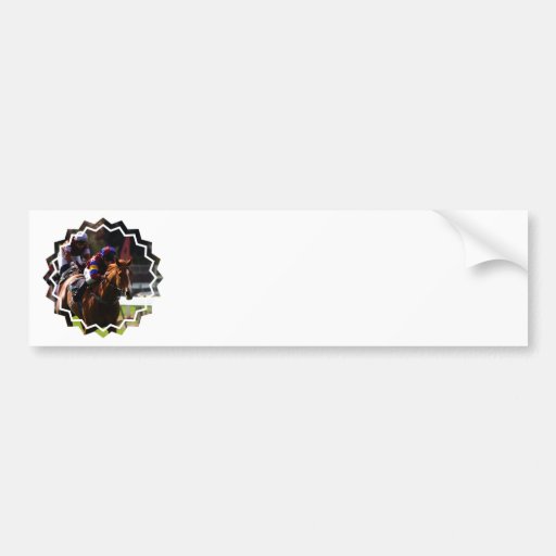 Horse Racing Bumper Sticker