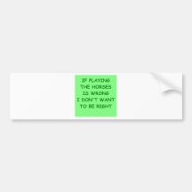 horse racing bumper sticker