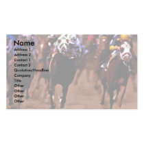 Horse racing business cards