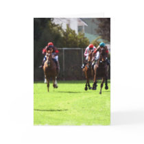 Horse Racing Field Greeting Card