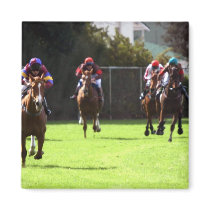 Horse Racing Field Magnet
