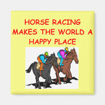 horse racing fridge magnets