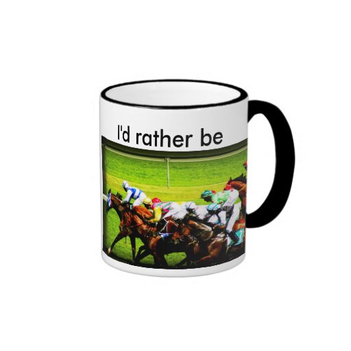 horse racing mug