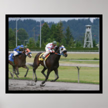 Horse racing poster