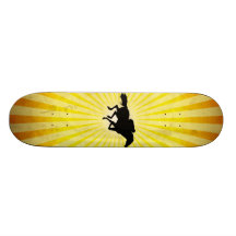 Horse Racing; yellow Skate Board