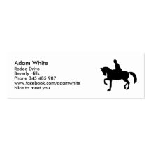 Horse riding business card template
