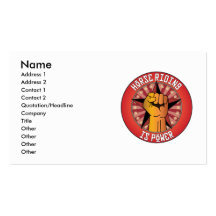 Horse Riding Is Power Business Cards