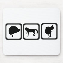 Horse - riding mouse pad