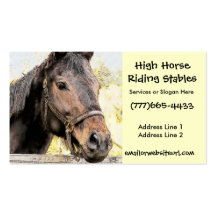 Horse Riding Stables Business Card