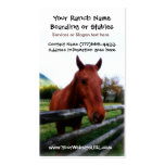 Horse Riding Stables or Boarding Services Business Card Templates