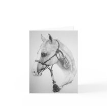 Horse, rodeo greeting card