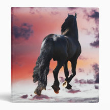 Horse running free binder