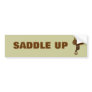 Horse Saddle Bumper Stickers