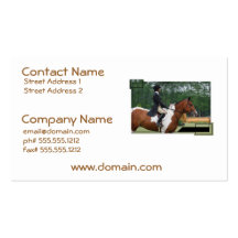 Horse Show Ring Business Cards