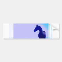 Horse Silhouette Design Bumper Sticker