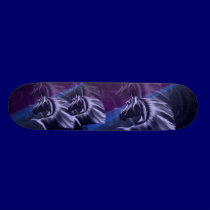 Horse Silhouette Shadowed Skateboard skateboards