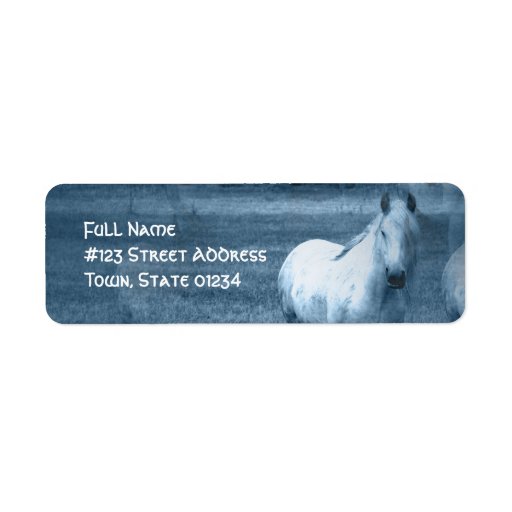 Horse Solitude Mailing Label