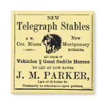 Horse Stable Newspaper Advertisement