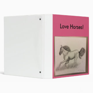 Horse Binders, Custom Horse Binder Designs, 3 Ring Binders