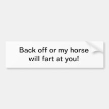 Horse Trailer Bumper Sticker