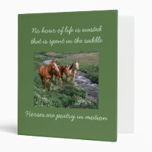 Horse Trio Binder