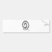 horse twirl bumper sticker