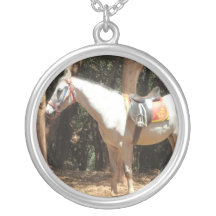 Horse white pendants