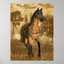 Horse With Blanket Equestrian Print