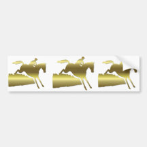 Horseback riding bumper sticker