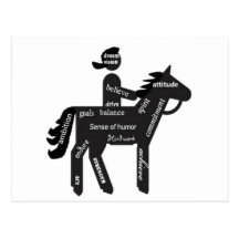 Horseback Riding, Motivational Words, Sport Postcards