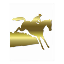 Horseback riding post card