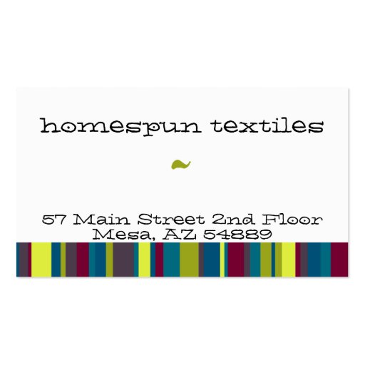 Horseblanket Colorbook Business Cards