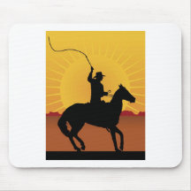 Horseman With Whip Mouse Mat