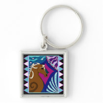 Horses And Diamonds Are Forever Keychain