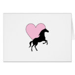 Horses and Love Greeting Card