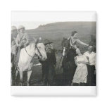 HORSES AND PEOPLE REFRIGERATOR MAGNETS