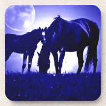 Horses & Blue Night Coasters