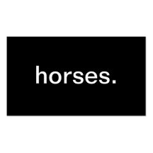 Horses Business Card