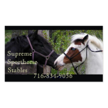Horses Business Card Template