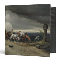 Horses Drawing Carts up a Hill, 1856 binders