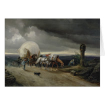 Horses Drawing Carts up a Hill, 1856 cards
