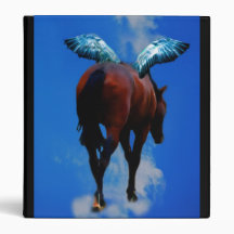 Horses have angels too vinyl binder