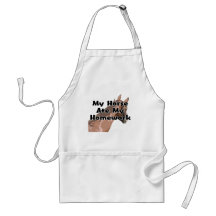 Horses Head - My Horse Ate My Homework Aprons