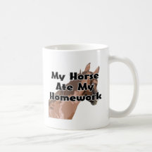 Horses Head - My Horse Ate My Homework Mugs