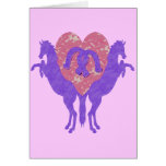 Horses Heart and Horseshoes Greeting Cards