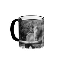 Horses Hugging - Horse Love Photograph Mug